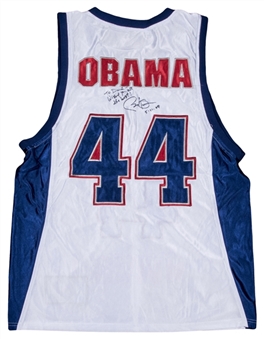 Barack Obama Signed USA Basketball Jersey (PSA/DNA & University Archives LOA)